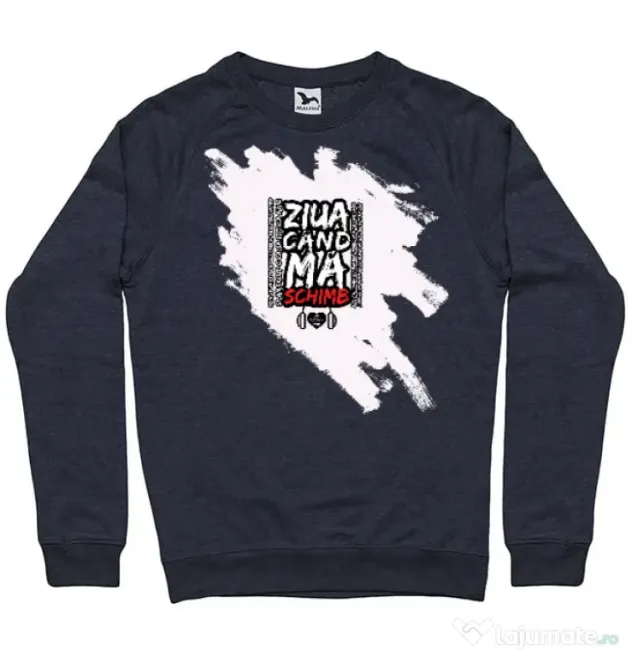 Bluza ADLER barbat ZIUA CAND MA SCHIMB - Adi Morosanu Denim inchis