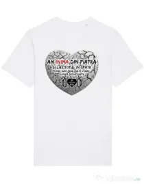 Tricou STANLEY STELLA barbat INIMA DIN PIATRA Alb