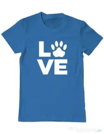 Tricou personalizat barbat Love Kola Kariola Alb Albastru azuriu
