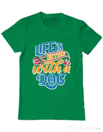 Tricou personalizat barbat Custom design Verde mediu