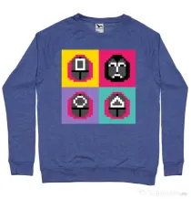 Bluza personalizata barbat Four Guard Albastru melanj