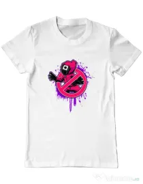 Tricou personalizat barbat Squid Game 2 Alb