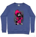 Bluza personalizata barbat Squid Game 4 Albastru melanj