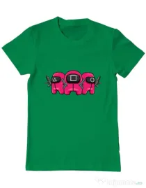Tricou personalizat barbat Squid Squad Verde mediu
