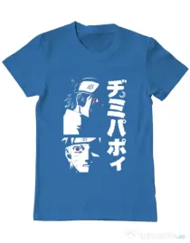 Tricou personalizat barbat Otaku Scream Albastru azuriu