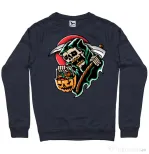Bluza personalizata barbat It's Halloween Time Denim inchis