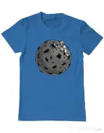 Tricou personalizat barbat Chill Astronaut Albastru azuriu