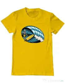 Tricou personalizat barbat Surf Nose Galben