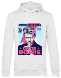 Hanorac barbat cu gluga David Bowie Alb