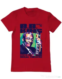 Tricou personalizat barbat BB KING Rosu