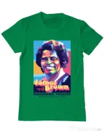 Tricou personalizat barbat James Brown Verde mediu