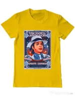 Tricou personalizat barbat Michael Jackson Galben