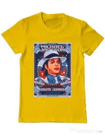 Tricou personalizat barbat Michael Jackson Galben