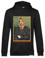 Hanorac barbat cu gluga Kurt Cobain Negru