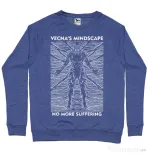 Bluza personalizata barbat vecna's mindscape Albastru melanj
