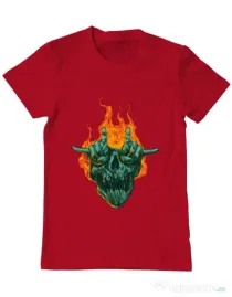 Tricou personalizat barbat METAL HEADS Rosu