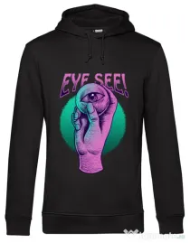 Hanorac barbat cu gluga EYE SEE Negru