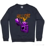 Bluza personalizata barbat HELLFIRE Denim inchis