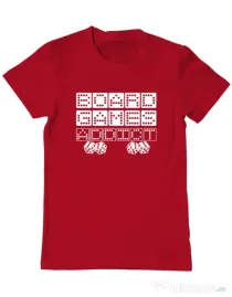 Tricou personalizat barbat Board Games Addict Rosu