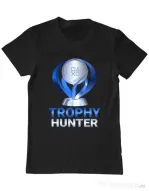 Tricou personalizat barbat Playstation Trophy Hunter Negru