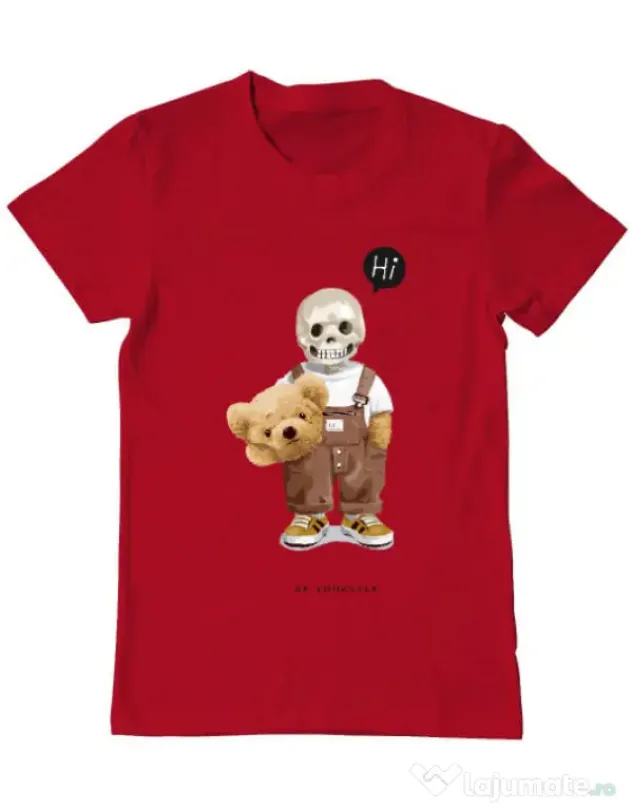 Tricou personalizat barbat Be yourself Rosu