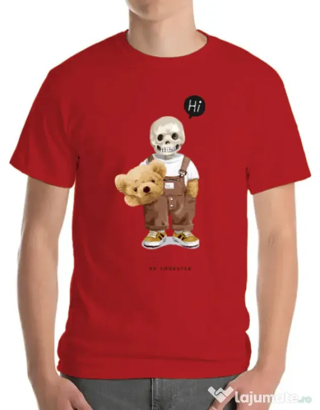 Tricou personalizat barbat Be yourself Rosu