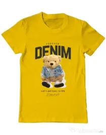 Tricou personalizat barbat Forever Denim Galben