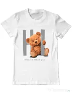 Tricou personalizat barbat Nice to meet you Alb