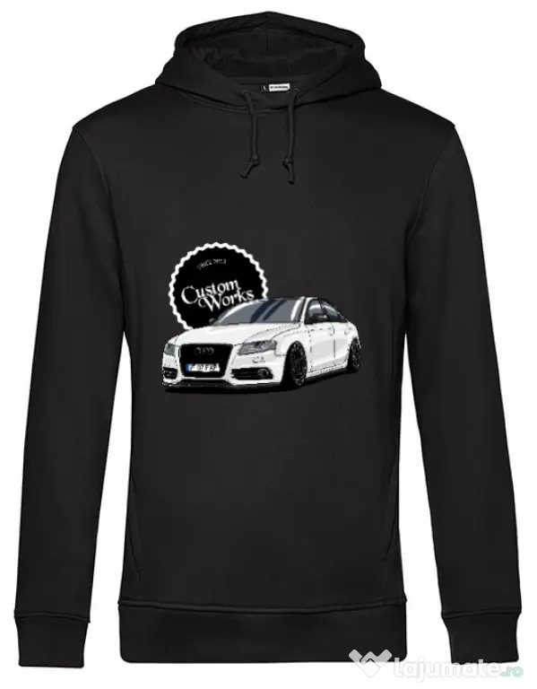 Hanorac barbat cu gluga Florin FXP - A4 Negru