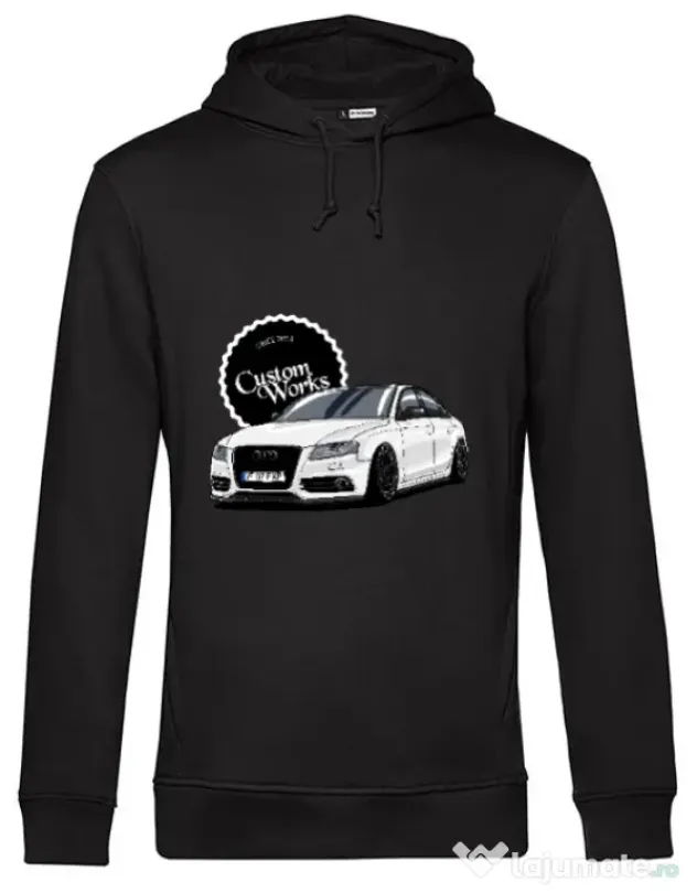 Hanorac barbat cu gluga Florin FXP - A4 Negru