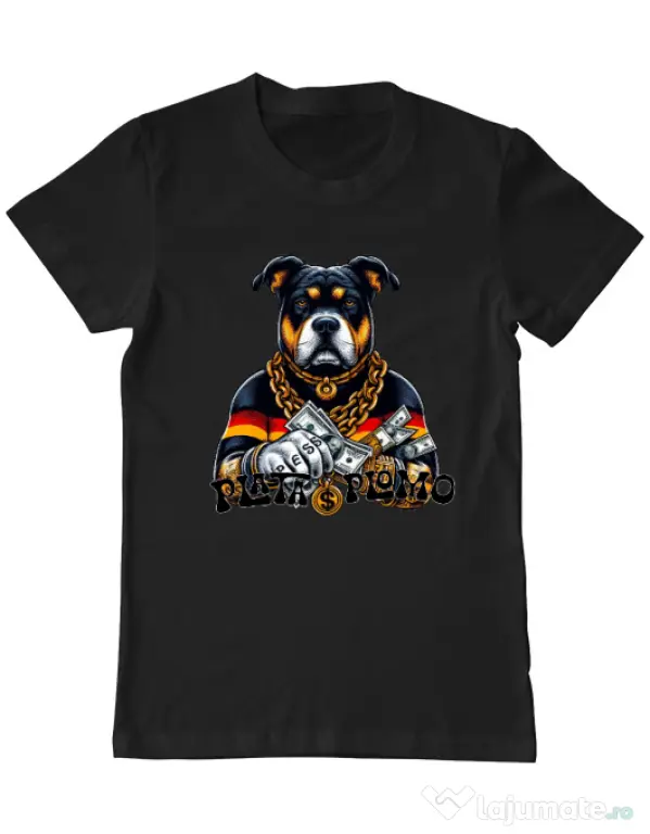 Tricou personalizat barbat BULLDOG 08 Negru