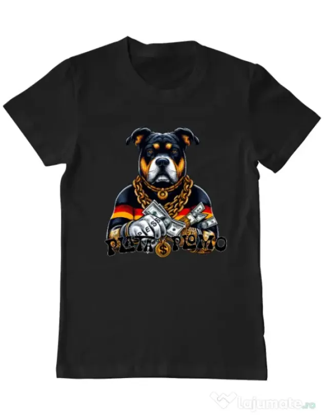 Tricou personalizat barbat BULLDOG 08 Negru