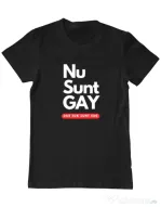 Tricou personalizat barbat Nu sunt GAY Negru