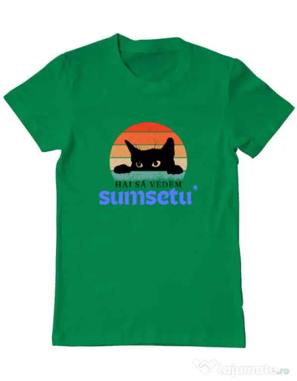 Tricou personalizat barbat Custom design Verde mediu