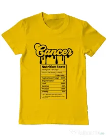 Tricou personalizat barbat Zodiac | Rac Galben