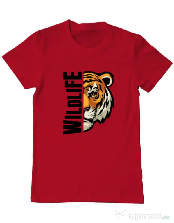 Tricou personalizat barbat WildLife Rosu