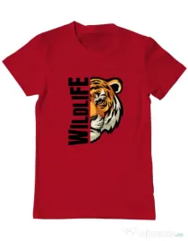 Tricou personalizat barbat WildLife Rosu