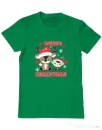 Tricou personalizat barbat Prietenii lui Mos Craciun 2 Verde mediu