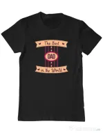 Tricou personalizat barbat The best Dad Negru