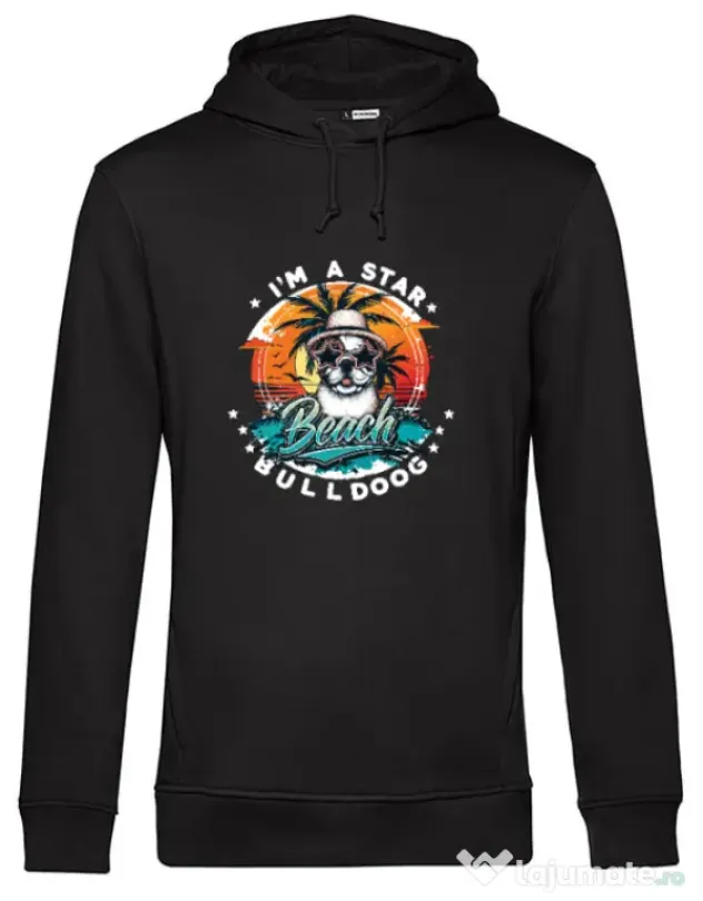 Hanorac barbat cu gluga BULLDOG 12 Negru