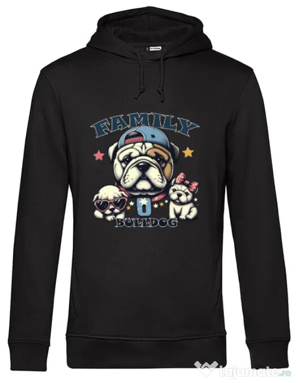 Hanorac barbat cu gluga BULLDOG 16 Negru