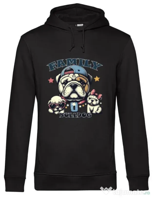 Hanorac barbat cu gluga BULLDOG 16 Negru