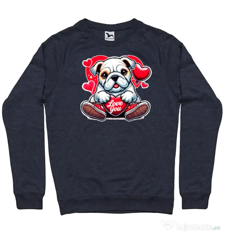 Bluza personalizata barbat BULLDOG 102 Denim inchis