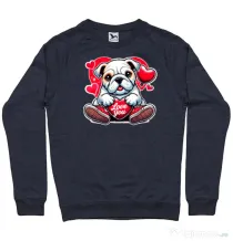 Bluza personalizata barbat BULLDOG 102 Denim inchis