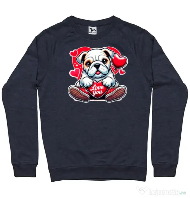 Bluza personalizata barbat BULLDOG 102 Denim inchis
