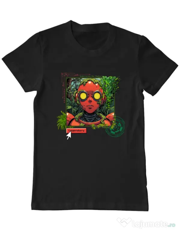 Tricou personalizat barbat Ebraced by nature Negru