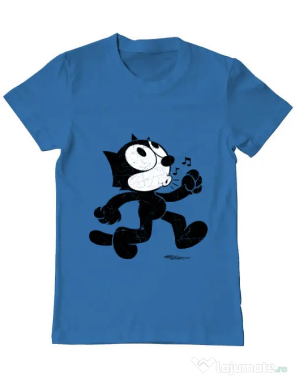 Tricou ADLER barbat Felix the cat Albastru azuriu