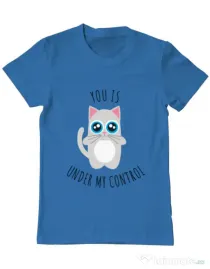 Tricou ADLER barbat Under my control Albastru azuriu