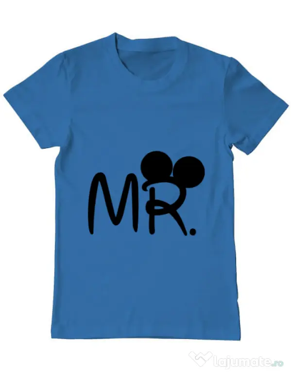 Tricou ADLER barbat Mr Mickey Albastru azuriu