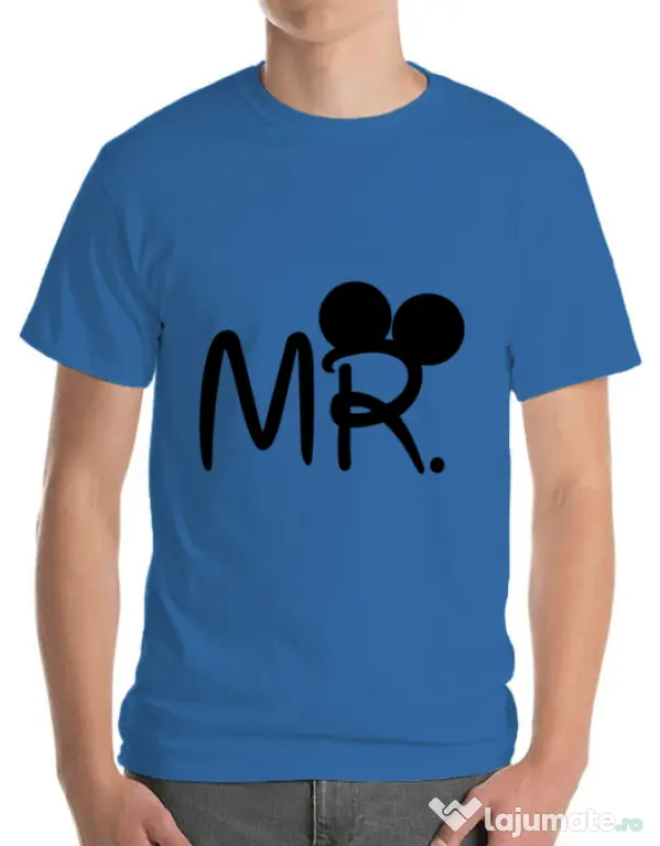 Tricou ADLER barbat Mr Mickey Albastru azuriu